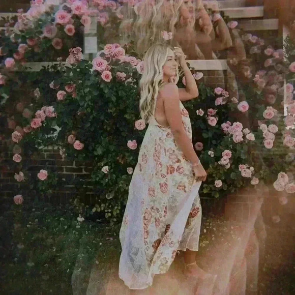 Free People Intimately Free First Date Print Sleeveless Maxi Dress Size Small - Picture 2 of 5